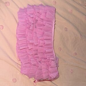 Zara Pink Ruffled Crop Top